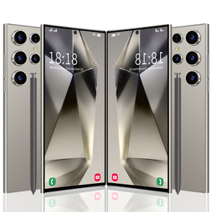 S24 Siêu Nhà Máy Trực Tiếp 7.3 Inch 4G/5G Mở Khóa 16GB + 1Tb <span class=keywords><strong>Android</strong></span> 14 LTE Di Động Chơi Game Điện Thoại Nói Tiếng Anh Điện Thoại Di Động - Product Image 1