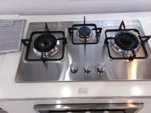حار بيع أجهزة مطبخ الفولاذ المقاوم للصدأ المدمج في موقد غاز 3 الموقد - Product Image 2