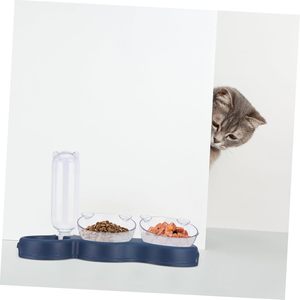 Fabricant en gros de bols portables en plastique pour chien avec bouteille d'eau - Product Image 6