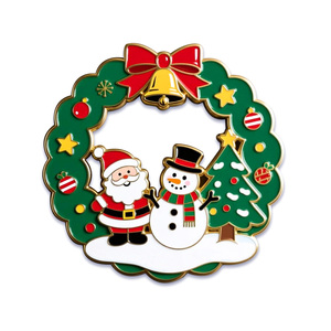 Aimants de réfrigérateur personnalisés en forme de Père Noël, design Art Déco en métal, écologiques, imperméables, magnétiques puissants, réutilisables, pour Noël et anniversaire - Product Image 6