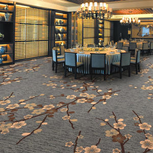 Alfombra de Lana Tejida de Lujo para Hoteles, Cines, Campos de Golf, Diseño Floral Personalizado, Antideslizante, Hecha en China, Nueva en Existencia - Product Image 3