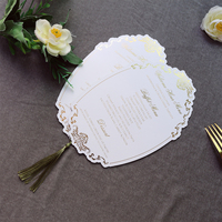 Tarjeta de Menú de Boda Personalizada con Papel Dorado, Tarjeta de Invitación de Boda de Terciopelo Verde con Borla Verde