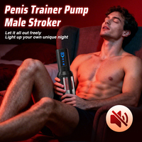 Masturbateur masculin, jouet sexuel pour adultes avec 9 modes de poussée et 9 modes de vibration, machine sexuelle mains libres avec écran LCD.