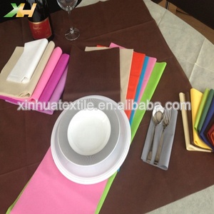 Tela colorida Tela no tejida TNT Spunbond Mantel desechable Hermosa cubierta <span class=keywords><strong>de</strong></span> mesa Manteles <span class=keywords><strong>de</strong></span> tela no tejida - Product Image 4