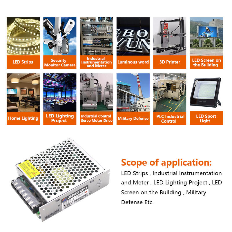 Single Output Pcb Smps 24V 50W DC 10A 50A Industrial AC-DC Switching ...