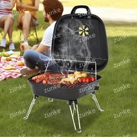 Parrilla Portátil Plegable para Exteriores, Mini Estufa para Hamburguesas, Ideal para Patio o Terraza