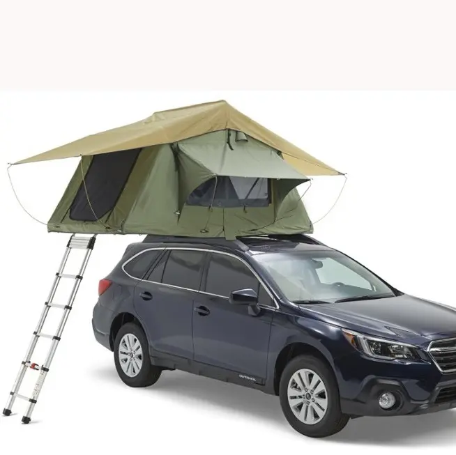 SUV Outdoor Camping Equipment Automatic Soft Top Roof Tent Quick Set Up Rain Proof Privacy Light Cabana Folding House Car Tent