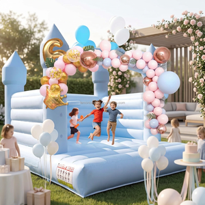 Château gonflable de qualité commerciale pour intérieur et extérieur avec toboggan, château gonflable pour fêtes et locations de mariages - Product Image 1