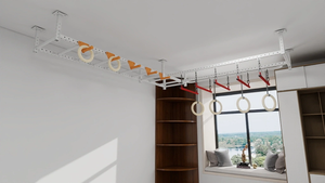 Equipo <span class=keywords><strong>de</strong></span> Entrenamiento Ninja Warrior para Interiores y Exteriores, Tamaño Personalizado, Capacidad Máxima 300 Niños, Adolescentes y Adultos, Circuito <span class=keywords><strong>de</strong></span> Obstáculos para Gimnasio en Casa - Product Image 3