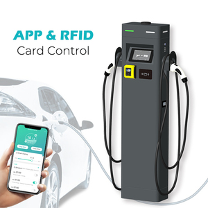Estación de Carga para Vehículos Eléctricos Comercial de 7kW, 11kW, 22kW, con Dos Conectores Tipo 2, Pantalla LCD de 7 Pulgadas, OCPP1.6J, 230V, 380V, y Pago POS - Product Image 3