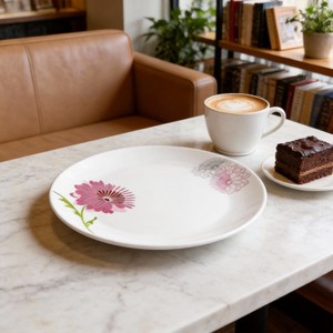 Vajilla y Platos Desechables Ecológicos <span class=keywords><strong>de</strong></span> Vidrio Opal para Restaurantes, Estilo Minimalista para Fiestas - Product Image 2