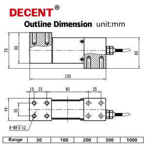 1000 كجم الإلكترونية الكلمة الميزان خزان صغير الميزان celda دي carga حجم الخلية القص خلية تحميل الحزمة أطقم مع تحكم - Product Image 6