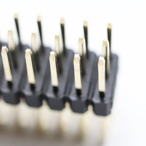 Mẫu miễn phí 2.54mm Khoảng cách Chiều cao 2.5mm ba hàng nam tiêu đề góc bên phải pin tiêu đề ba hàng góc bên phải kết nối - Product Image 5