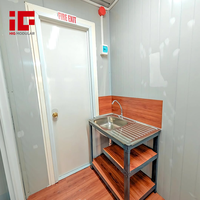 Chine 20 pieds 40 pieds paquet plat Structure en acier métallique modulaire Portable Mobile préfabriqué Kit de conteneur d'expédition bureau maison cadre de maison