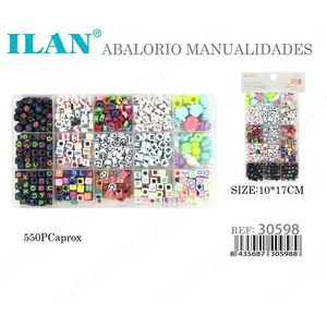 Ilan Abalorio Manualidades <b>Bead</b> <b>Set</b> 550Pc 10x17Cm Craft Kit - Product Image 3