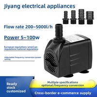 Pompe submersible noire à vente chaude, silencieuse, changeur d'eau à recirculation, petite fontaine pour étang, rocaille, aménagement paysager, boîte à eau pour animaux de compagnie