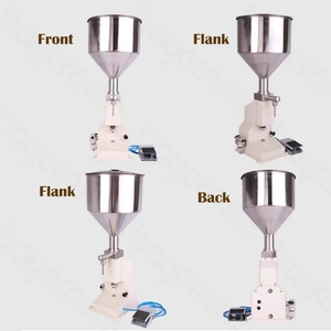 A03 Manual Filler Piston Bottle Perfume Water Cosmetic Cream Oil Honey Paste Liquid Filling Machine for <b>Small</b> Business - Product Image 3