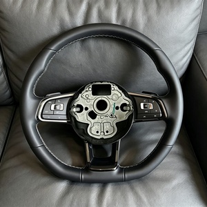 Volant sport en cuir noir en stock, compatible avec Volkswagen <span class=keywords><strong>Golf</strong></span> <span class=keywords><strong>7</strong></span> GTI <span class=keywords><strong>Golf</strong></span> <span class=keywords><strong>R</strong></span> MK4 5 6 <span class=keywords><strong>7</strong></span> 8 Polo GTI <span class=keywords><strong>R</strong></span> <span class=keywords><strong>Line</strong></span> - Product Image 4