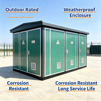 Poste de transformation compact 10 kV 1600 kVA 2500 kVA pour projet d'énergie renouvelable de ferme solaire – Station de distribution de puissance élévatrice