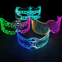 Masque Rave Lumineux à Lumière LED Nouveau Design Masque Flash pour Club Christmas Ramadan New Year Mother's Day Graduation Parties