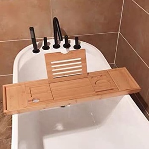 <span class=keywords><strong>Bandeja</strong></span> <span class=keywords><strong>de</strong></span> bambú para <span class=keywords><strong>bañera</strong></span>, accesorio desechable para baño, mesa <span class=keywords><strong>de</strong></span> Spa <span class=keywords><strong>de</strong></span> lujo para lectura, portátil, regalo Ideal - Product Image 4
