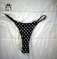 MLY Nieuwe Zomerstrand Bikini Polka Dot Print Bikini Bandjes Sexy Zwarte Retro Polka Dot Badpak Nieuwe Mode Gesplitste Badpak