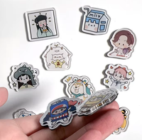 Aimant de réfrigérateur en acrylique de haute qualité, créez votre propre design, logo personnalisé, aimant de réfrigérateur personnalisé pour la promotion et les cadeaux
