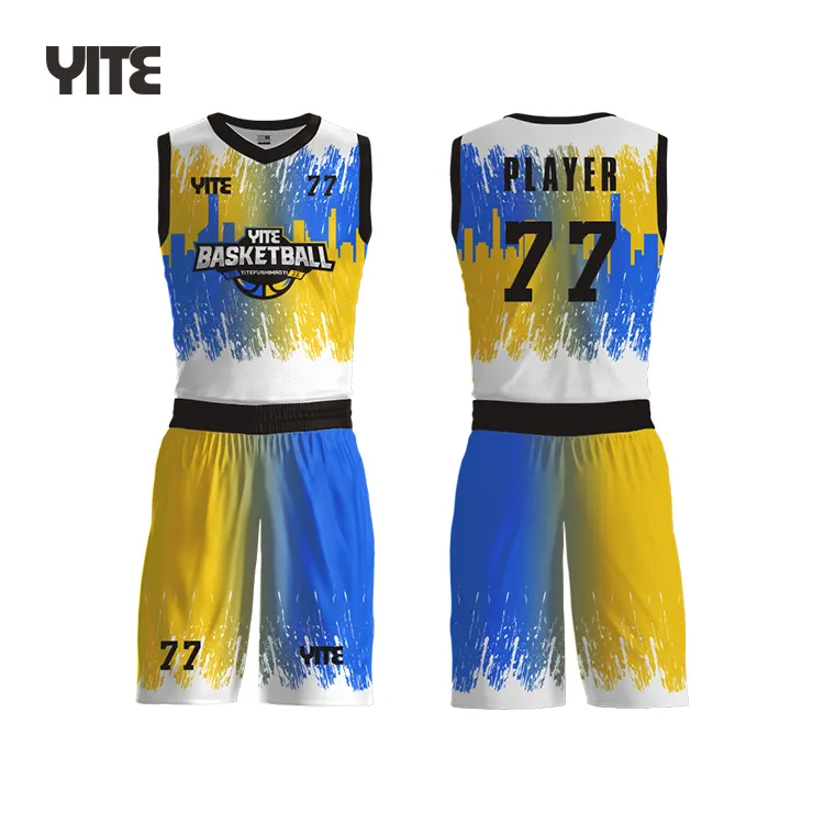 Wholesale Custom Basketball Jerseys Sublimation Printed fashionable basketball jersey shirts tops