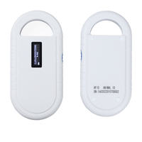 Escáner Portátil de Plástico OLED para Mascotas con Lector de Microchip RFID FDX-B/A, Chip ISO, Etiqueta RFID para Animales, 134.2kHz, 0-3m