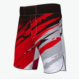 Roupas por atacado Shorts de luta MMA sublimados completos para artes marciais, shorts de boxe e luta