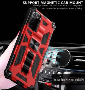 Custodia Protettiva Ibrida con Supporto Magnetico e Cavalletto per <span class=keywords><strong>Samsung</strong></span> S26 S25 S24 S23 S22 S21 <span class=keywords><strong>S20</strong></span> Note10 20 Ultra <span class=keywords><strong>FE</strong></span>, in <span class=keywords><strong>Silicone</strong></span> Antiurto - Product Image 3