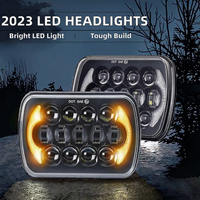 Nouveau modèle 2026 de phares à écran LED 200W 5x7 7x6, référence 001 QUGUANG, remplacement droit pour Jeep Cherokee XJ Wrangler Moto 4
