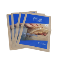 Sac d'emballage alimentaire en plastique imprimé personnalisé gousset latéral pour le stockage de fruits de mer frais-Crevettes surgelées