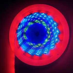 Lampu Led Interior mobil langsung pabrik lampu suasana Neon 3535 24V Strip kabel El lampu suasana mobil Rgb