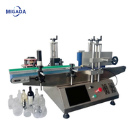 Étiqueteuse automatique de flacons d'ampoules de bouteilles de vin de bureau pour bouteilles en plastique Machine d'impression d'étiquettes de bouteilles d'eau