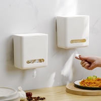 Boîte de rangement à chaussures murale sans perçage, grande capacité, avec film plastique de conservation et filtre de cuisine