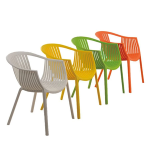 Hotel Dining Armchair Outdoor Leisure Black Cheap Stackable Plastic Garden Chairs