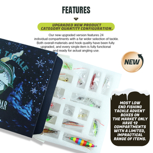 Coffret Cadeau de Pêche Personnalisé Selco Soft Worm OEM, Ensemble de leurres, Mystère de Noël - Product Image 5