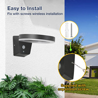 Lampe à LED avec lampes solaires pour la maison Lampe de jardin solaire étanche/Lampe solaire d'extérieur Applique murale solaire/Lampes solaires d'extérieur
