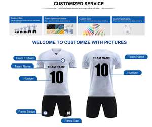 Seragam Sepak Bola OEM Serbaguna untuk Latihan, Menyerap Keringat, Dapat Disesuaikan untuk Klub - Product Image 4