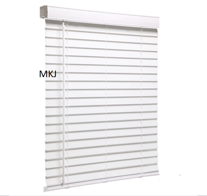 Tende a Rullo in Finto <span class=keywords><strong>Legno</strong></span> PVC con Controllo Manuale Senza Cavi, 2 Pollici, Colore Bianco, per Interni - Product Image 1