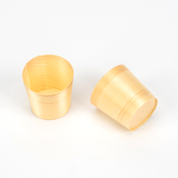 Gobelets en bois jetables de qualité alimentaire, sans peinture, sans cire, résistants à la chaleur, pour le camping, les pique-niques, les fêtes, l'utilisation commerciale