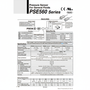 เซนเซอร์ความดัน PSE560-N01จากนิวเมติก SMC - Product Image 1