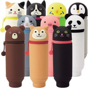 Custom Animal Silicone Pen Holder Cute Desk Organizer For Kids Students Office Soft NonToxic 100+ Shapes Available