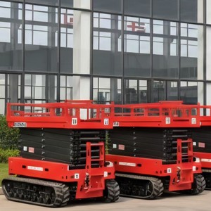 Platform Lift Gunting Hidrolik Crawler <span class=keywords><strong>Mobile</strong></span> 14m Tinggi Maksimum Baja Chrome Vanadium Tersedia Kustomisasi - Product Image 6
