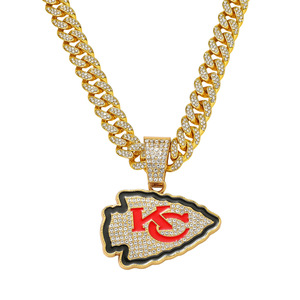 Nuevo Collar con Colgante de Letra de Aleación Personalizado, Diseño Innovador y Único, Estilo Hiphop, Hecho a Mano, Chapado en Oro y Plata, para Hombre - Product Image 1