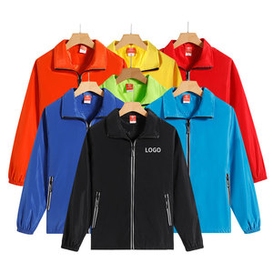 Veste coupe-vent respirante et fine avec logo personnalisé pour hommes et femmes, idéale pour les sports d'automne, résistante au vent - Product Image 6