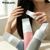 Bouteille de shampoing de voyage portable personnalisée et brosse de massage du cuir chevelu en silicone écologique avec des caractéristiques douces pour une utilisation en randonnée et en poche