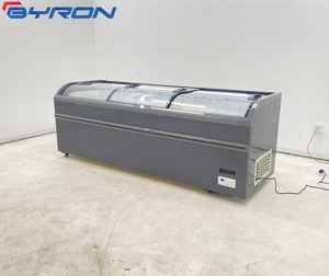 Commercial Chest Island <b>Freezer</b> Energy Saving Cooling With Storage Basket for Convenience Store and Canteen Horizontal Deep F - Product Image 3