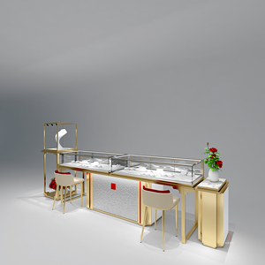 Vitrina de cristal de joyería transparente de gama alta, vitrina vertical multifuncional para joyería, Vitrina con espejo para joyería - Product Image 4